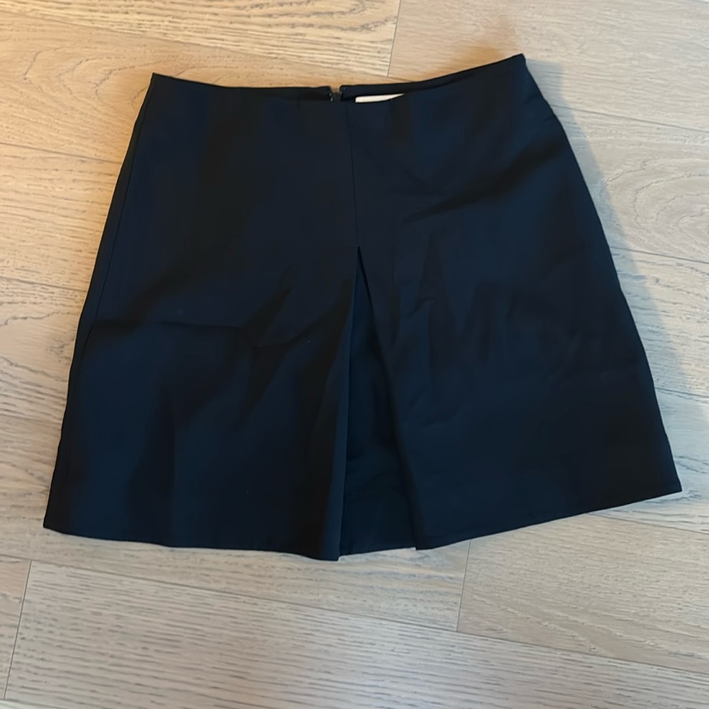 COS Front Pleat Skirt Black SZ 8